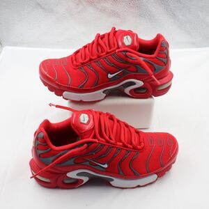 Nike Air Max Plus TN GS Red Pure Platinum 852630-600 Youth 4.5Y Women 6